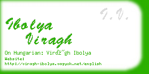 ibolya viragh business card
